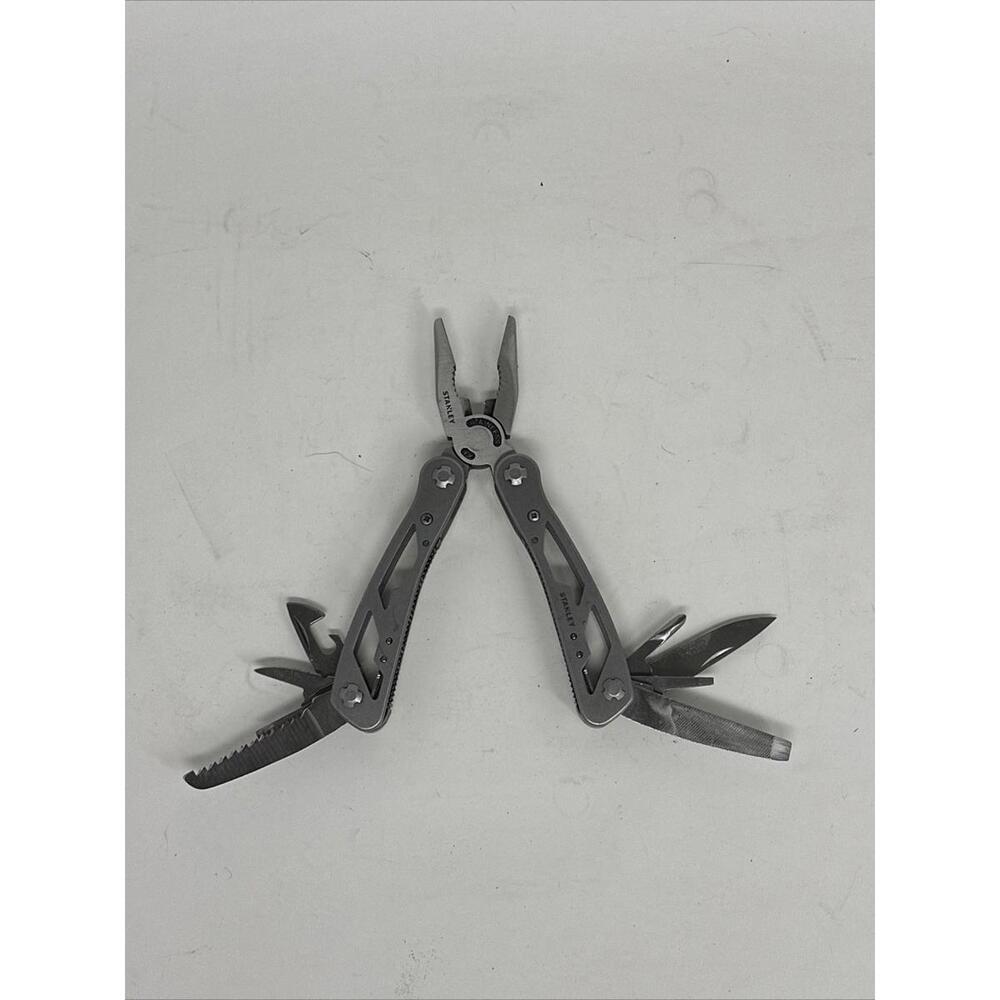 Stanley Stainless 12-in-1 Multi Tool 2CR Pliers Knife Screwdrivers File Survival